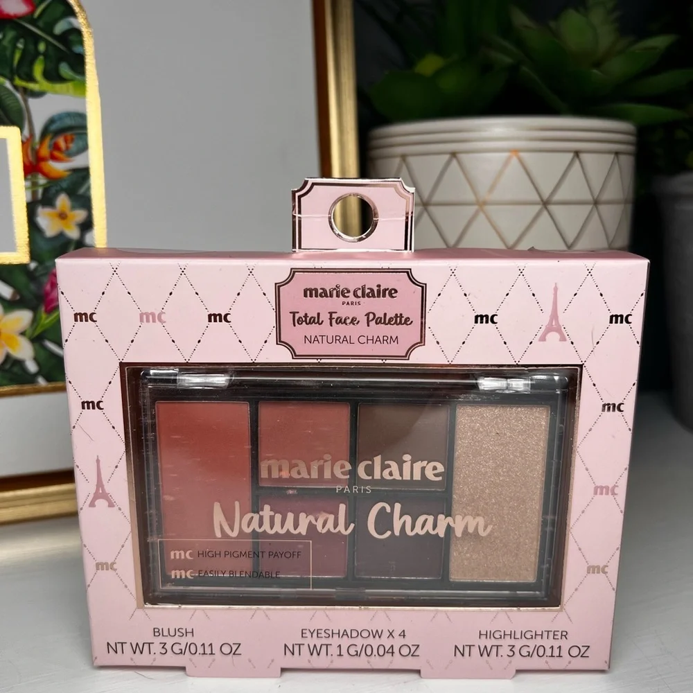 ✨5/$25✨ Marie Claire Natural Face Palette Blush Highlighter 4 Eyeshadow
